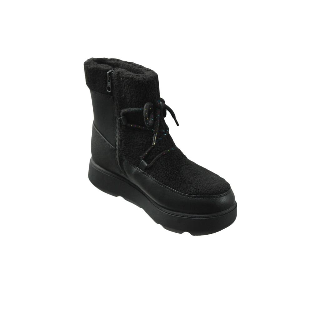 Big Girls Boots Girls Arya Zipper‎ Winter Shearling Style Boots Size 4 Black